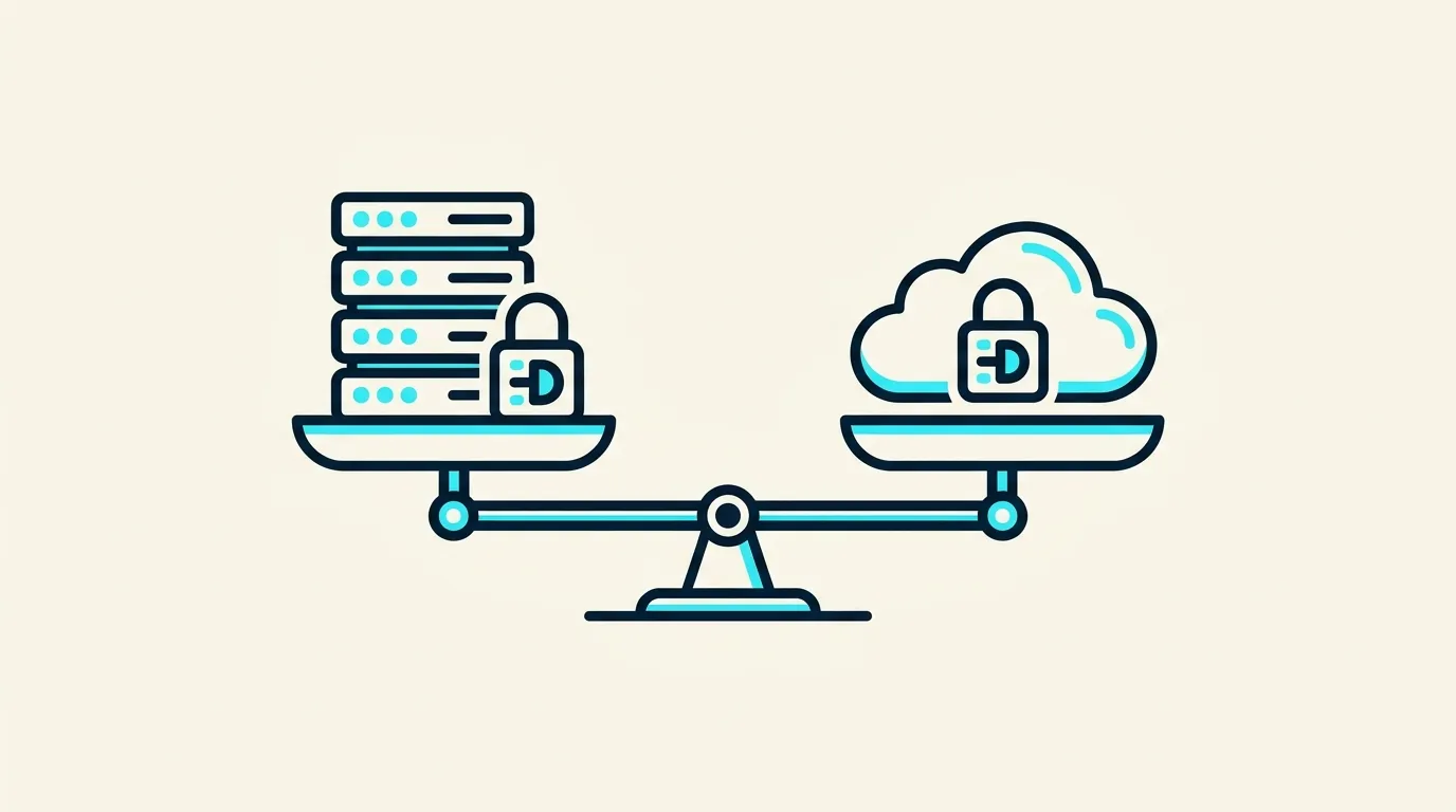 Comparativa visual de despliegue de LLM on-premise vs cloud en infraestructura empresarial